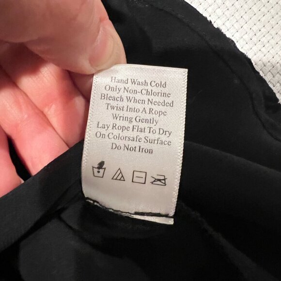 Black Burnout Velvet Peasant Top Floral Semi Sheer Fairy Whimsey Goth Size L - Picture 10 of 11